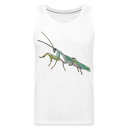 Männer Tank Top Sphodromantis lineola male - weiß