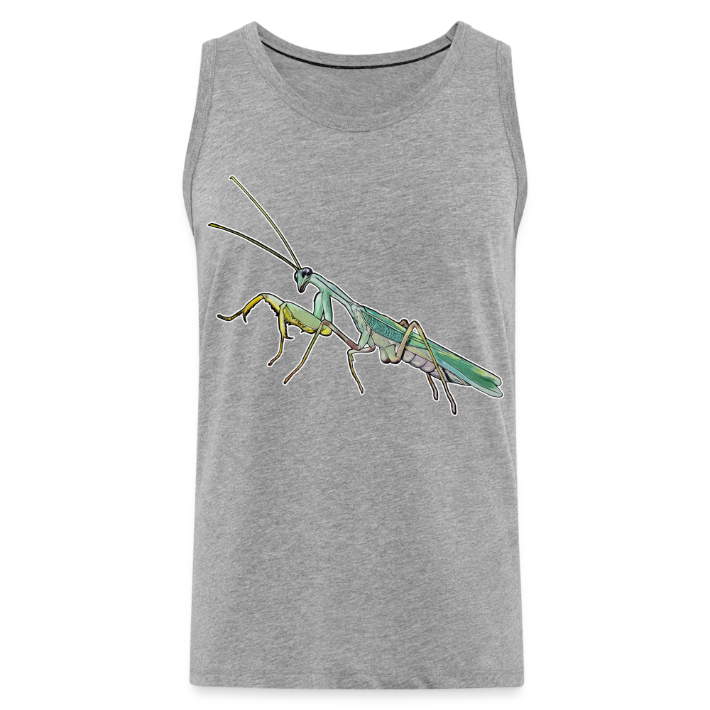 Männer Tank Top Sphodromantis lineola male - Grau meliert