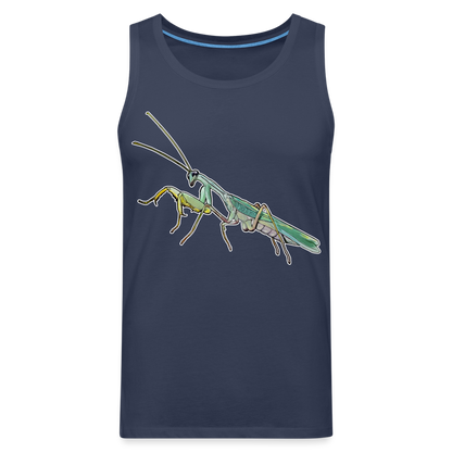 Männer Tank Top Sphodromantis lineola male - Navy