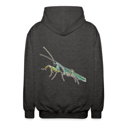 Unisex Zip-Hoodie Sphodromantis lineola male - Anthrazit