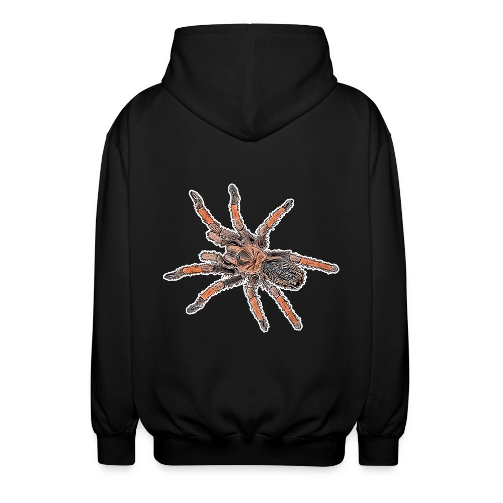 Unisex Zip-Hoodie Brachypelma emilia - Schwarz