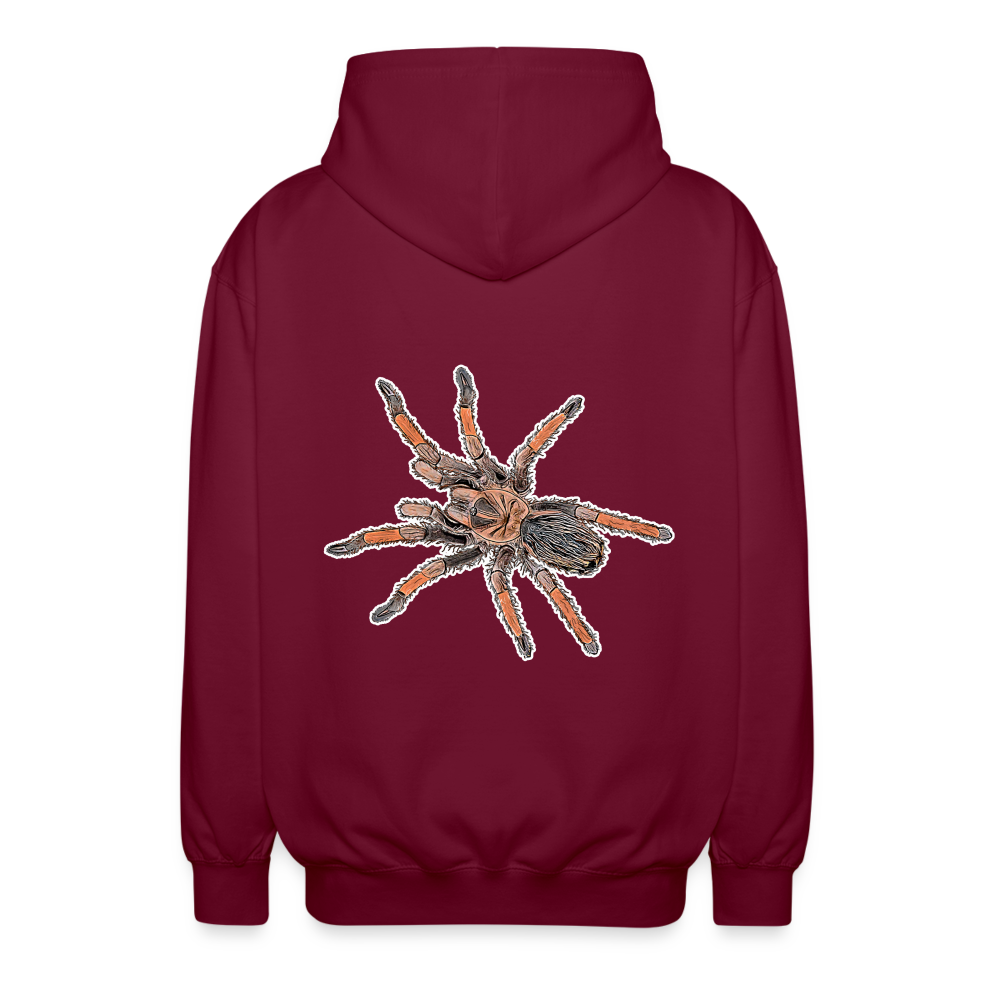 Unisex Zip-Hoodie Brachypelma emilia - Bordeaux