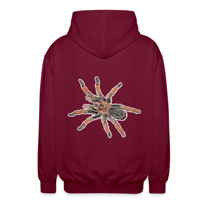 Unisex Zip-Hoodie Brachypelma emilia - Bordeaux
