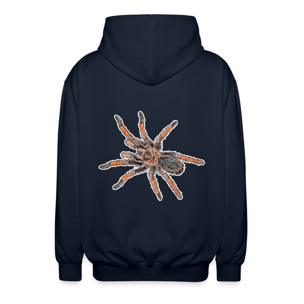 Unisex Zip-Hoodie Brachypelma emilia - Navy
