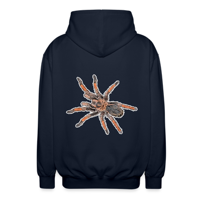 Unisex Zip-Hoodie Brachypelma emilia - Navy