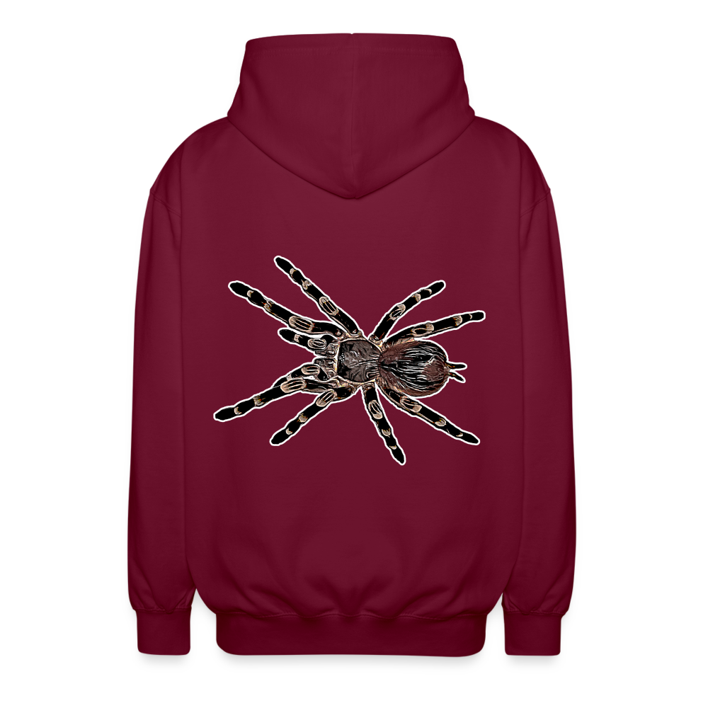 Unisex Zip-Hoodie Acanthoscurria geniculata - Bordeaux