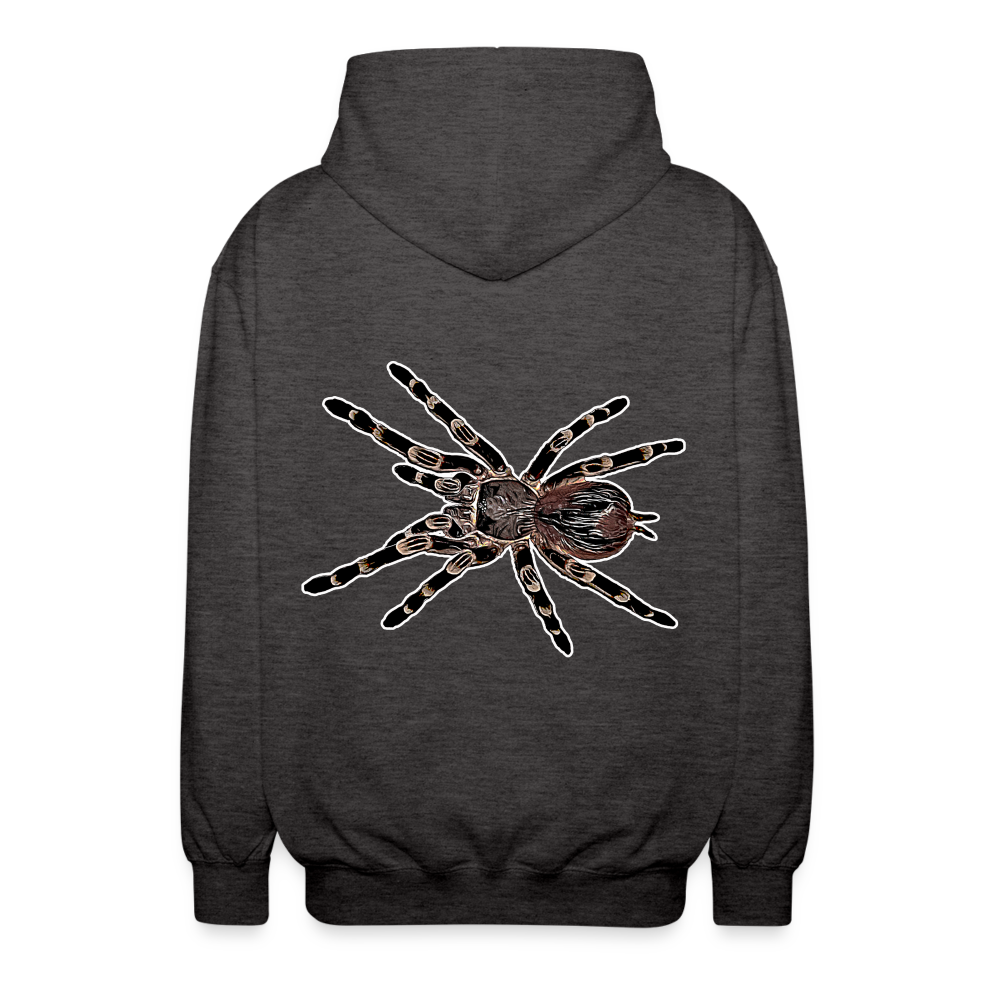 Unisex Zip-Hoodie Acanthoscurria geniculata - Anthrazit
