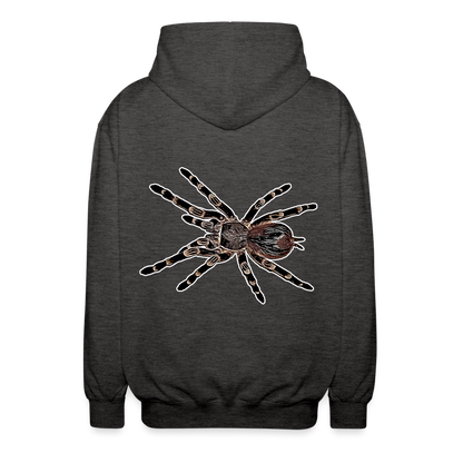 Unisex Zip-Hoodie Acanthoscurria geniculata - Anthrazit