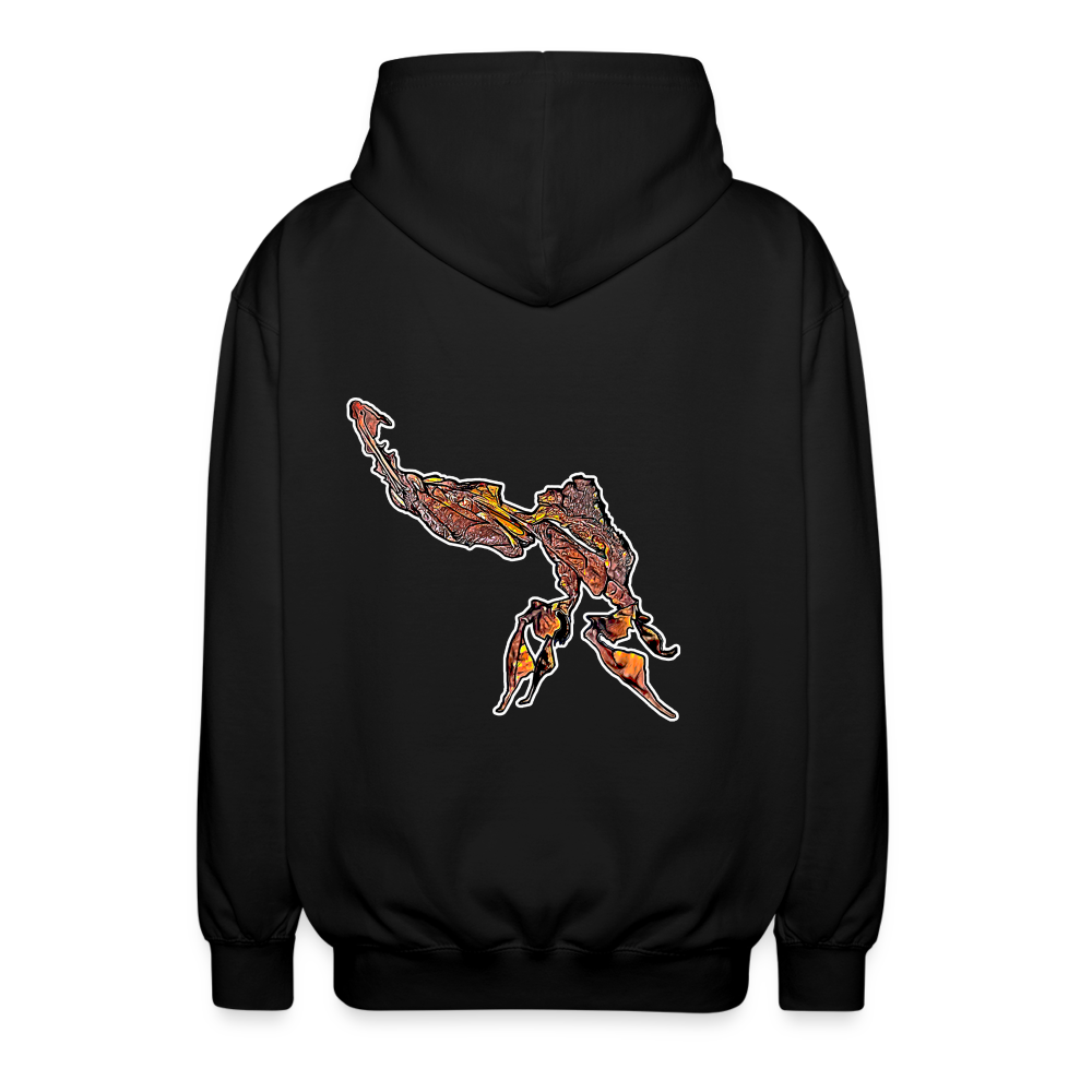 Unisex Zip-Hoodie Phyllocrania paradoxa male - Schwarz