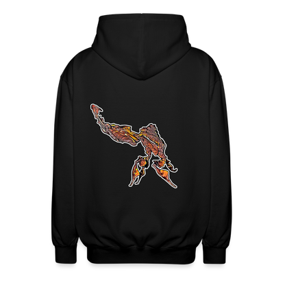 Unisex Zip-Hoodie Phyllocrania paradoxa male - Schwarz