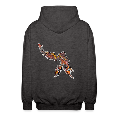 Unisex Zip-Hoodie Phyllocrania paradoxa male - Anthrazit