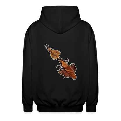 Unisex Zip-Hoodie Phyllocrania paradoxa female - Schwarz