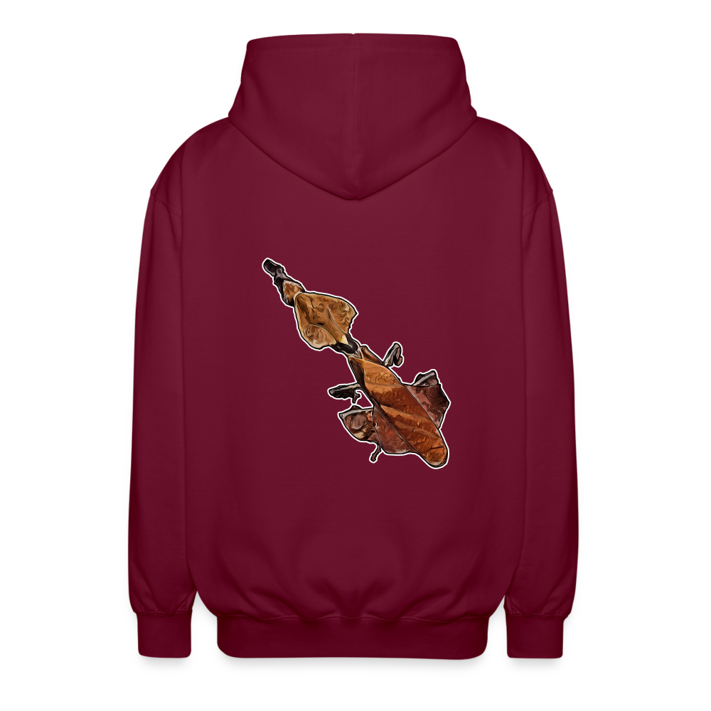 Unisex Zip-Hoodie Phyllocrania paradoxa female - Bordeaux