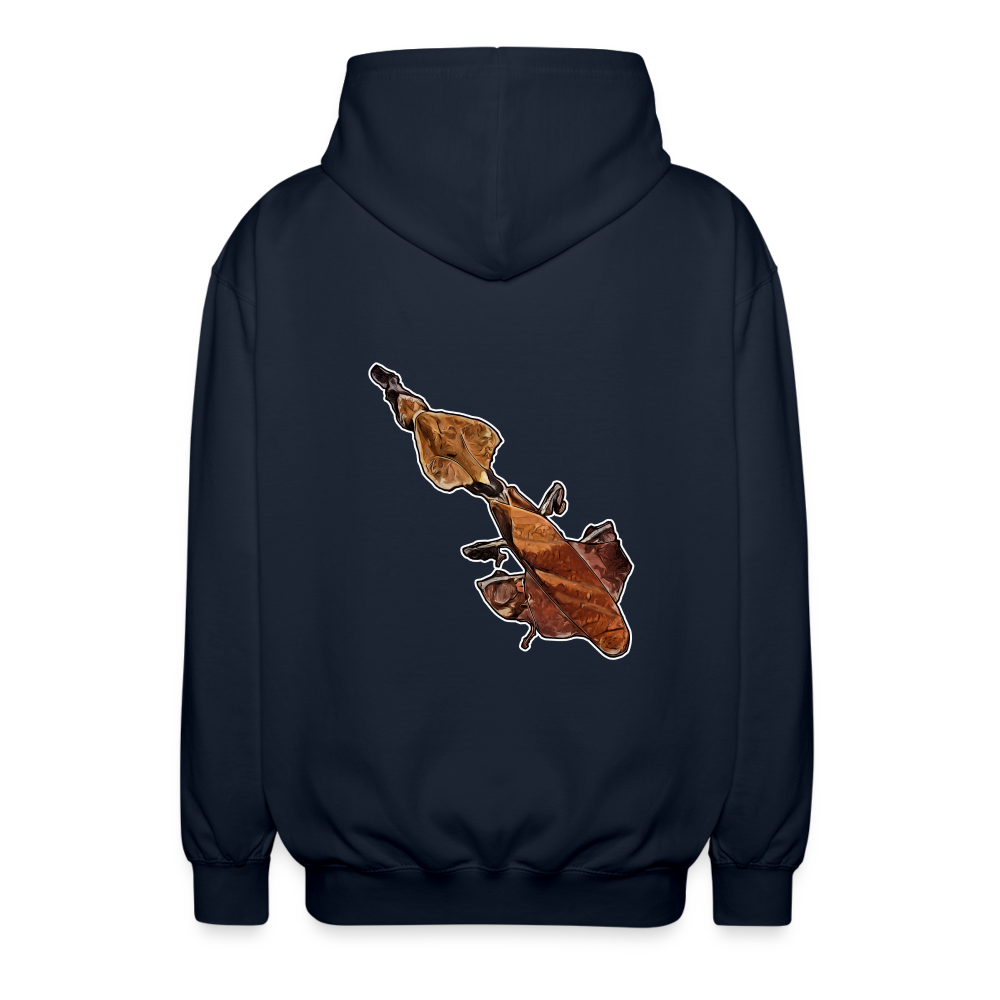 Unisex Zip-Hoodie Phyllocrania paradoxa female - Navy