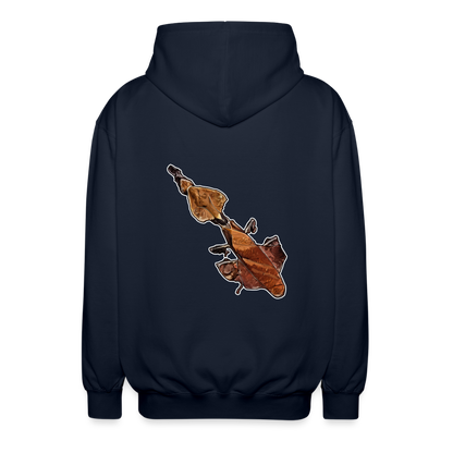 Unisex Zip-Hoodie Phyllocrania paradoxa female - Navy