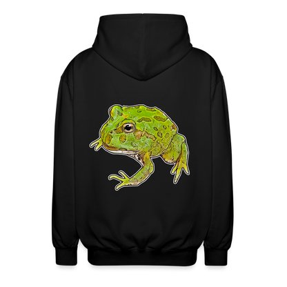 Unisex Zip-Hoodie Ceratophrys cranwelli Peppermint Blue - Schwarz