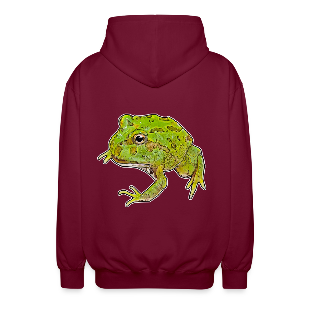 Unisex Zip-Hoodie Ceratophrys cranwelli Peppermint Blue - Bordeaux