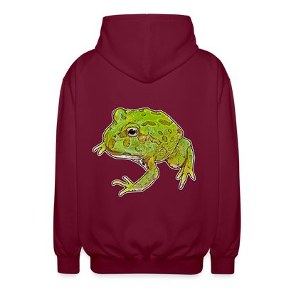 Unisex Zip-Hoodie Ceratophrys cranwelli Peppermint Blue - Bordeaux