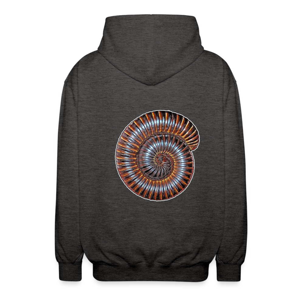 Unisex Zip-Hoodie Archispirostreptus gigas - Anthrazit