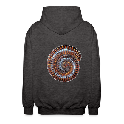 Unisex Zip-Hoodie Archispirostreptus gigas - Anthrazit