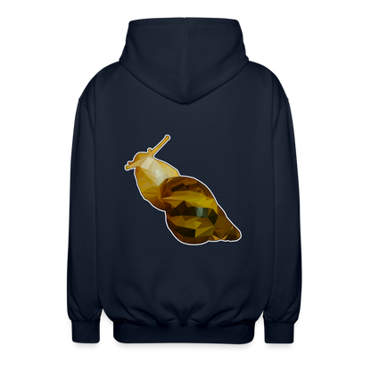 Unisex Zip-Hoodie Achatina reticulata Low Poly - Navy