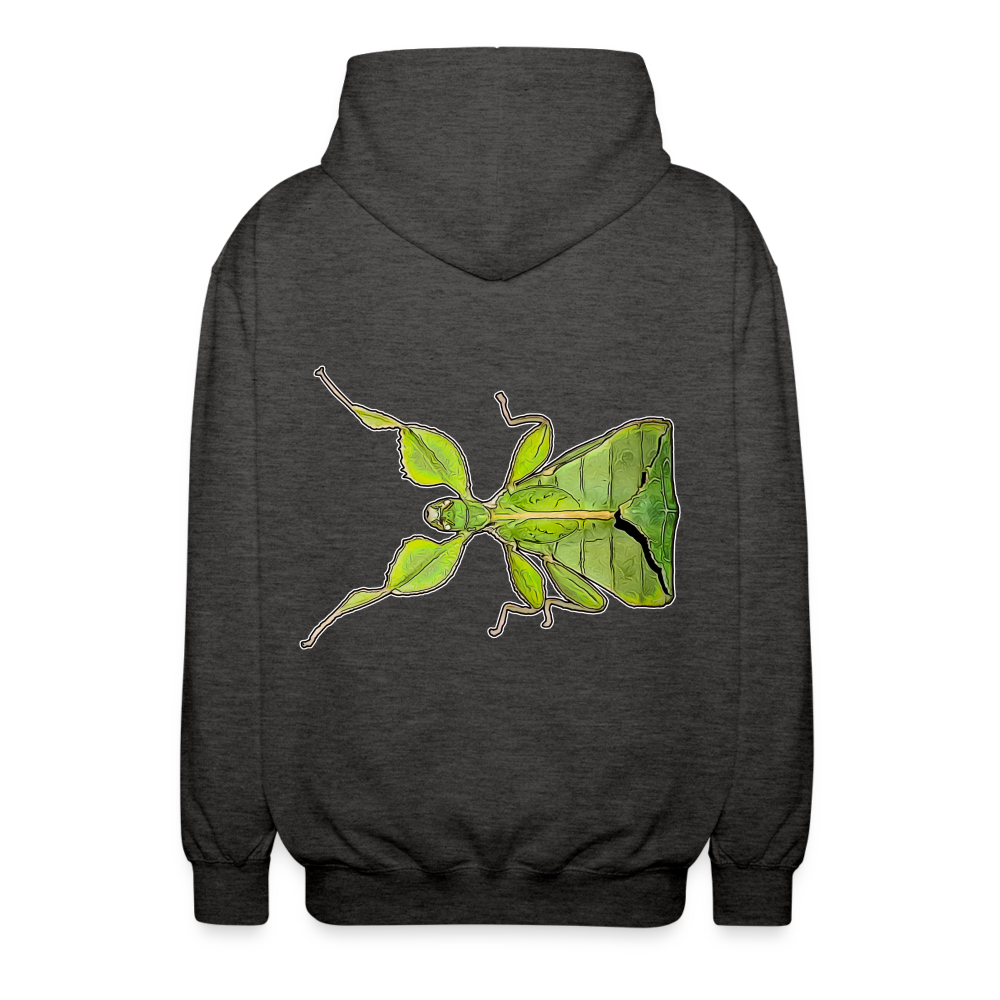 Unisex Zip-Hoodie Phyllium philippinicum female - Anthrazit