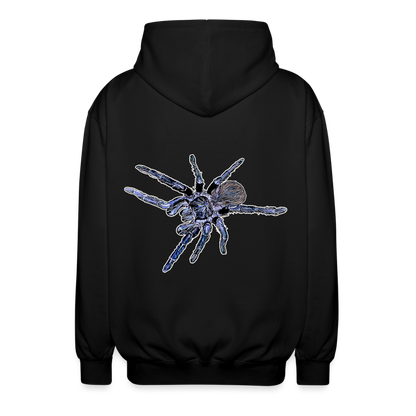 Unisex Zip-Hoodie Pterinopelma sazimai - Schwarz