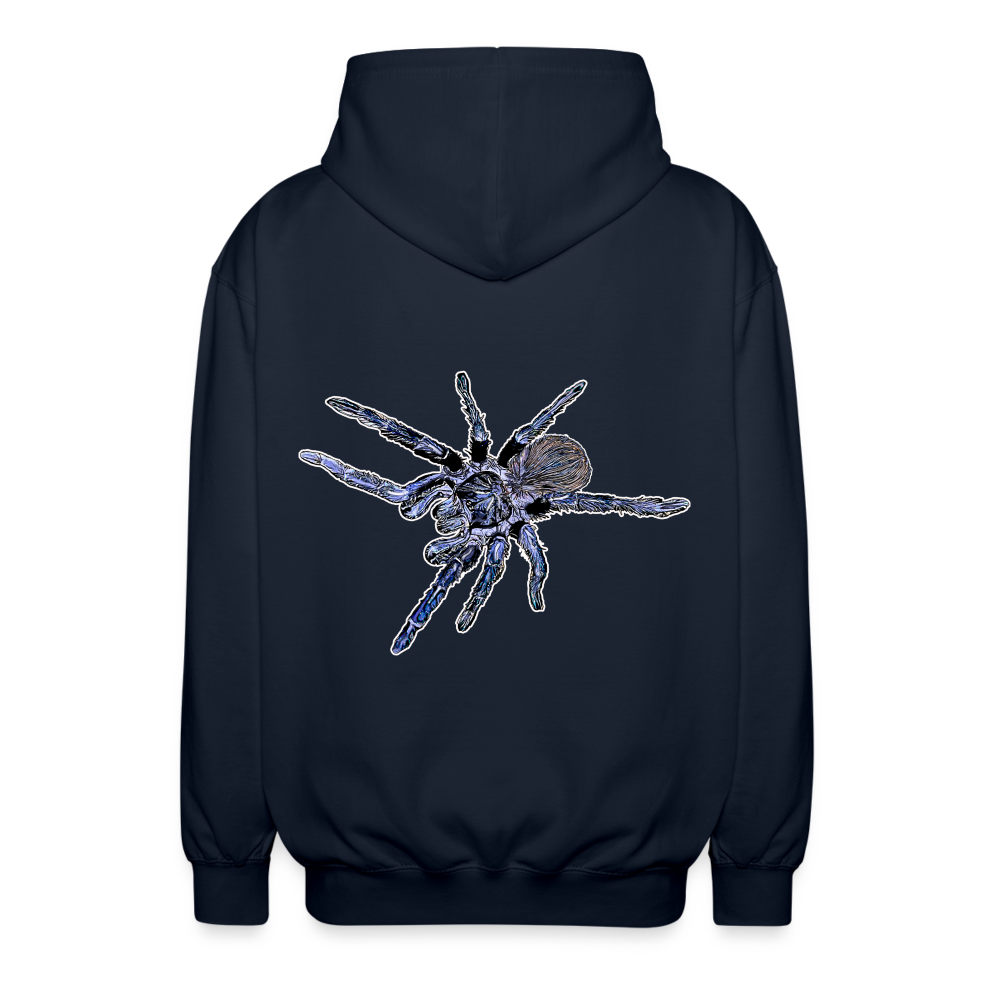 Unisex Zip-Hoodie Pterinopelma sazimai - Navy