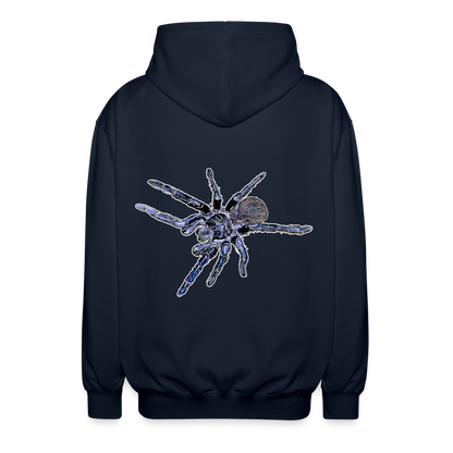 Unisex Zip-Hoodie Pterinopelma sazimai - Navy