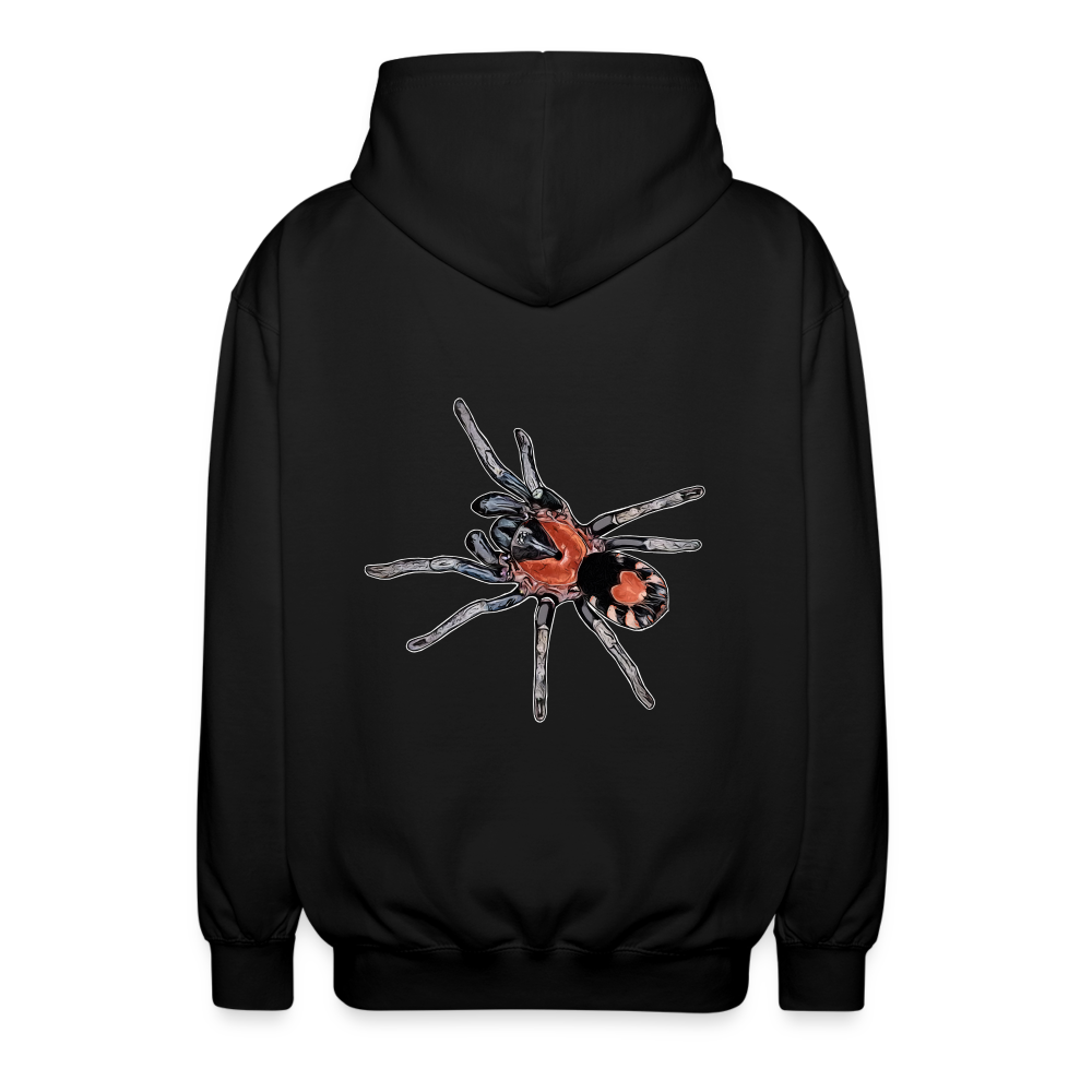 Unisex Zip-Hoodie Cyriocosmus elegans - Schwarz