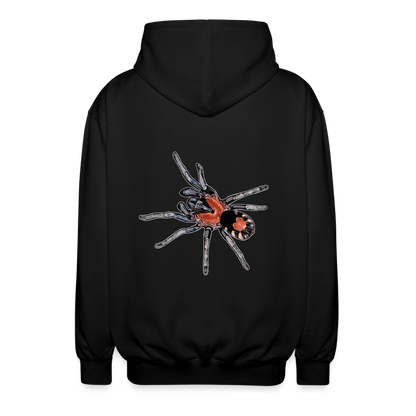 Unisex Zip-Hoodie Cyriocosmus elegans - Schwarz
