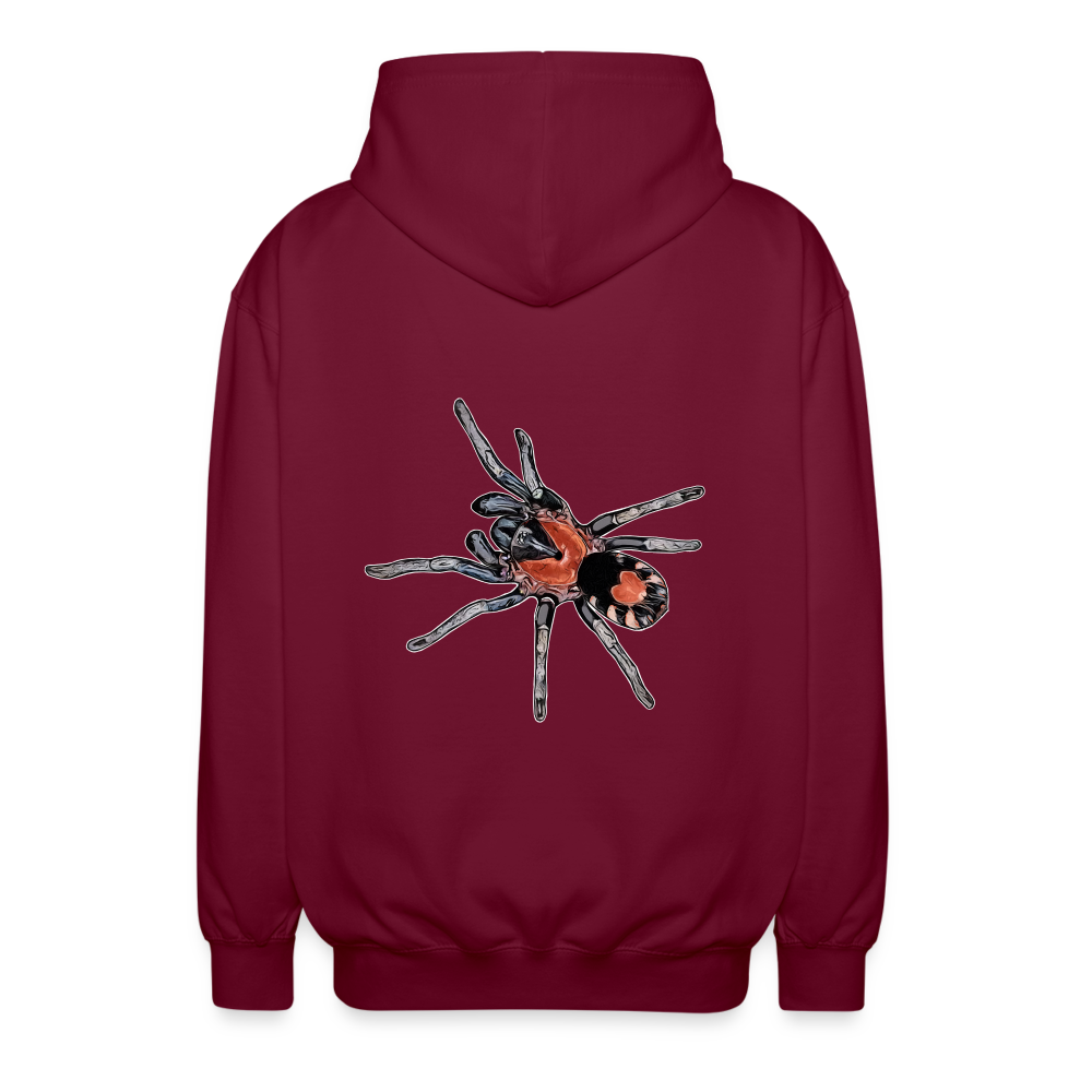 Unisex Zip-Hoodie Cyriocosmus elegans - Bordeaux
