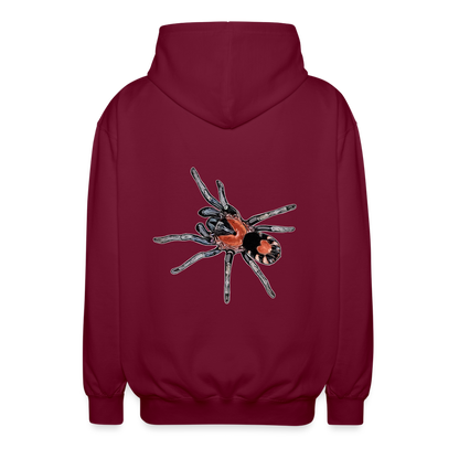 Unisex Zip-Hoodie Cyriocosmus elegans - Bordeaux