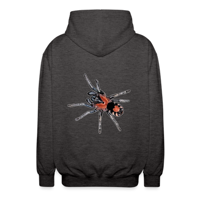 Unisex Zip-Hoodie Cyriocosmus elegans - Anthrazit