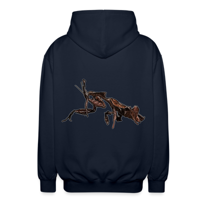 Unisex Zip-Hoodie Phyllocrania paradoxa female 2 - Navy