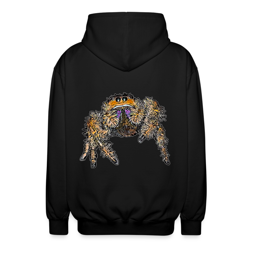 Unisex Zip-Hoodie Phidippus regius Everglades female - Schwarz