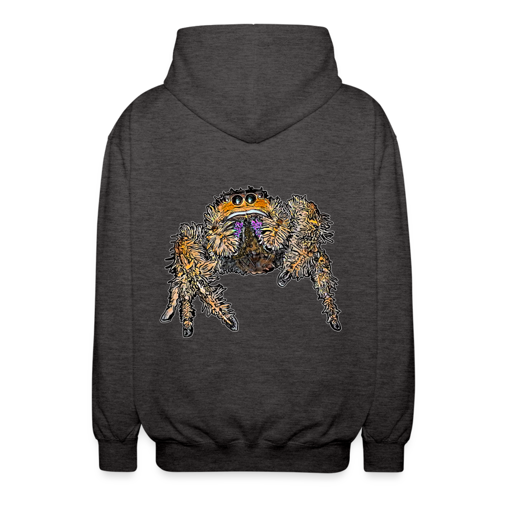 Unisex Zip-Hoodie Phidippus regius Everglades female - Anthrazit