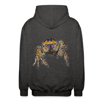 Unisex Zip-Hoodie Phidippus regius Everglades female - Anthrazit