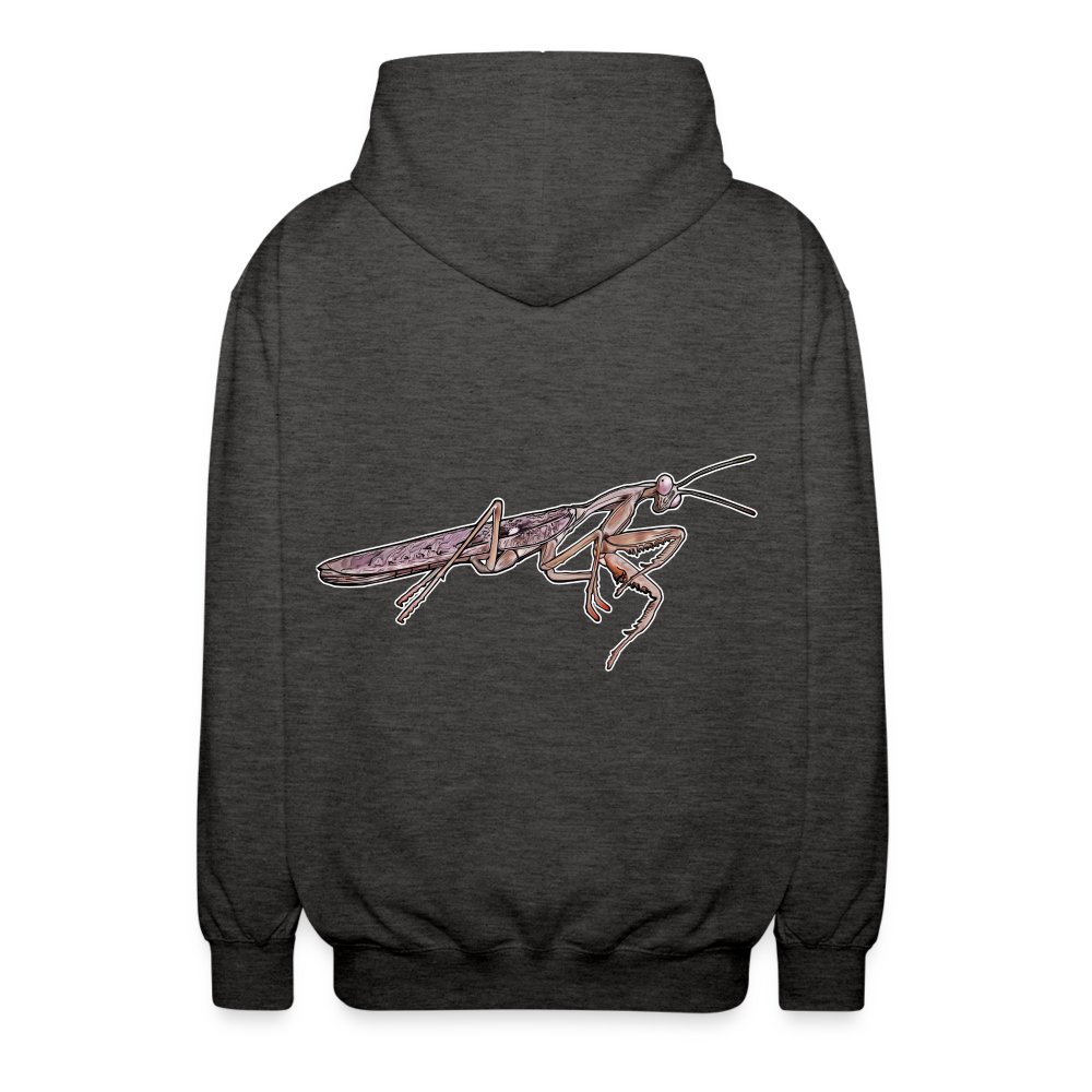 Unisex Zip-Hoodie Rhombodera kirbyi male - Anthrazit