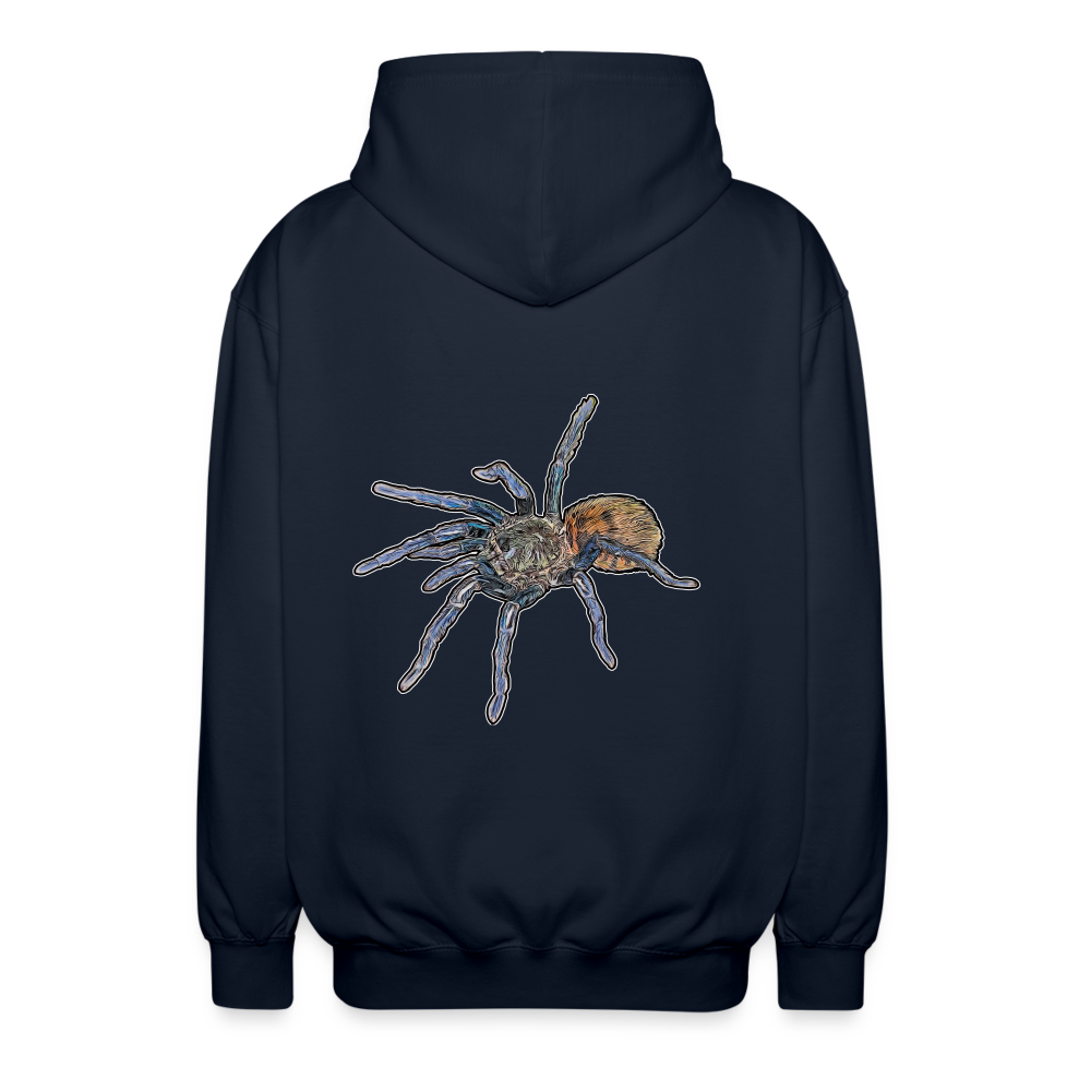 Unisex Zip-Hoodie Chromatopelma cyaneopubescens - Navy