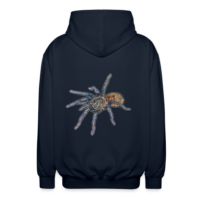 Unisex Zip-Hoodie Chromatopelma cyaneopubescens - Navy