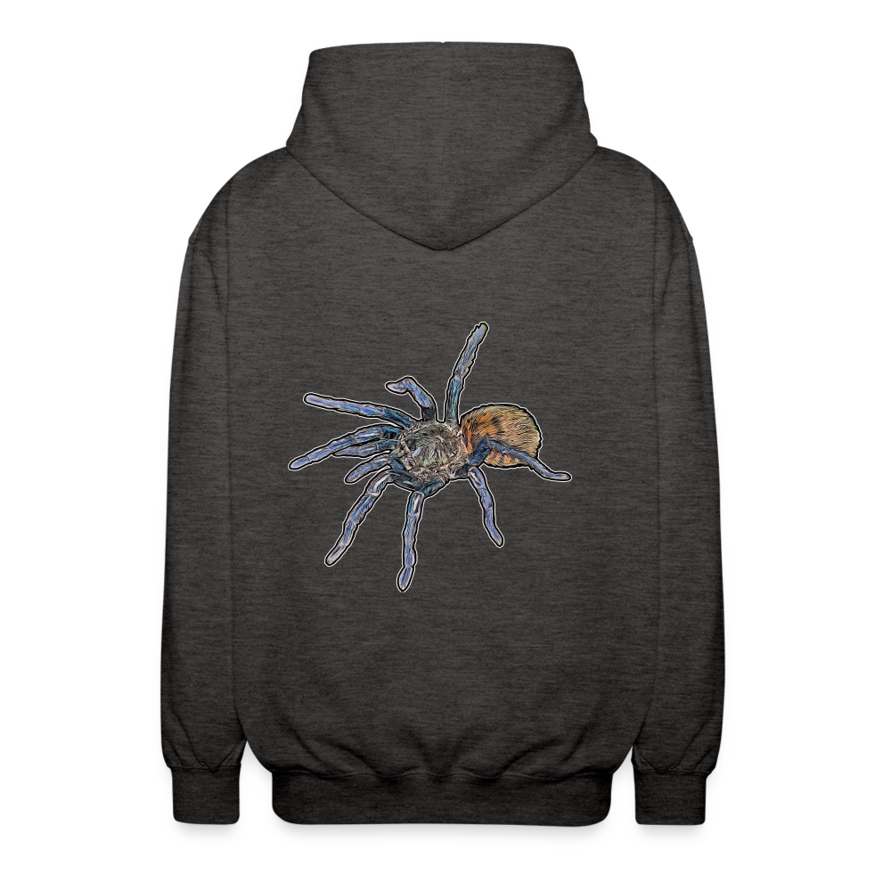 Unisex Zip-Hoodie Chromatopelma cyaneopubescens - Anthrazit