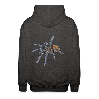 Unisex Zip-Hoodie Chromatopelma cyaneopubescens - Anthrazit