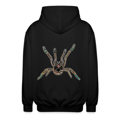 Unisex Zip-Hoodie Pterinochilus murinus tcf - Schwarz