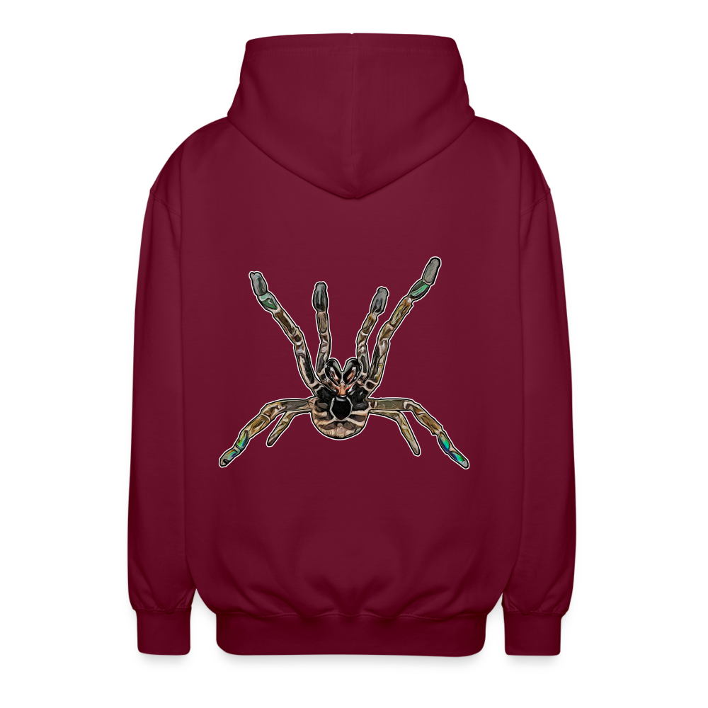 Unisex Zip-Hoodie Pterinochilus murinus tcf - Bordeaux