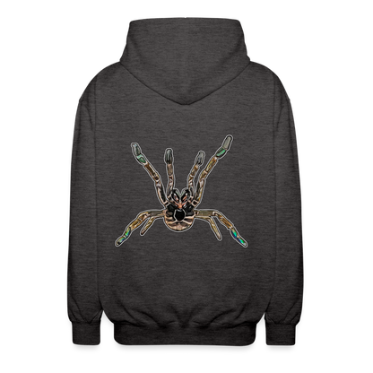 Unisex Zip-Hoodie Pterinochilus murinus tcf - Anthrazit