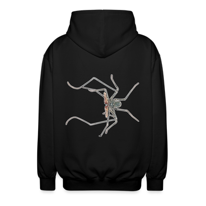Unisex Zip-Hoodie Euphrynichus bacillifer - Schwarz