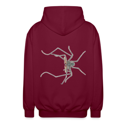 Unisex Zip-Hoodie Euphrynichus bacillifer - Bordeaux