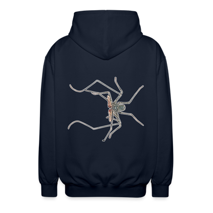 Unisex Zip-Hoodie Euphrynichus bacillifer - Navy