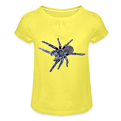 Mädchen-T-Shirt mit Raffungen Pterinopelma sazimai - Gelb